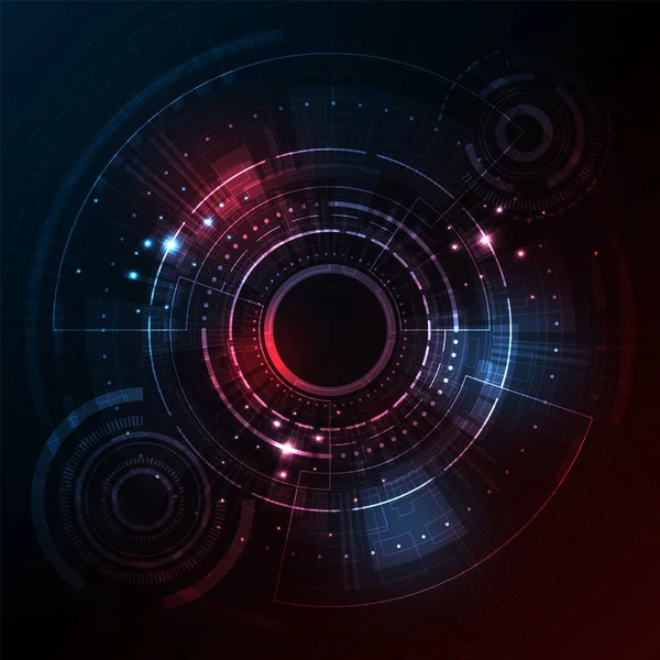 Teknoloji kavramında vektör arkaplan.