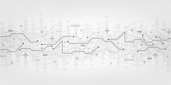 Vektortechnologie Elektronischen Schaltungsdesign — Stockvektor