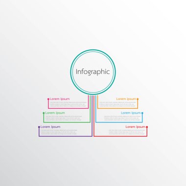 Detaylı raporlar için kullanılan vektör bilgi şablonları. 6 konunun hepsi.