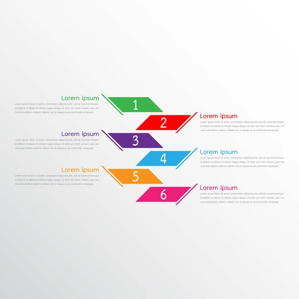 Vektor Infografik Vorlagen Für Detaillierte Berichte Alle Themen — Stockvektor