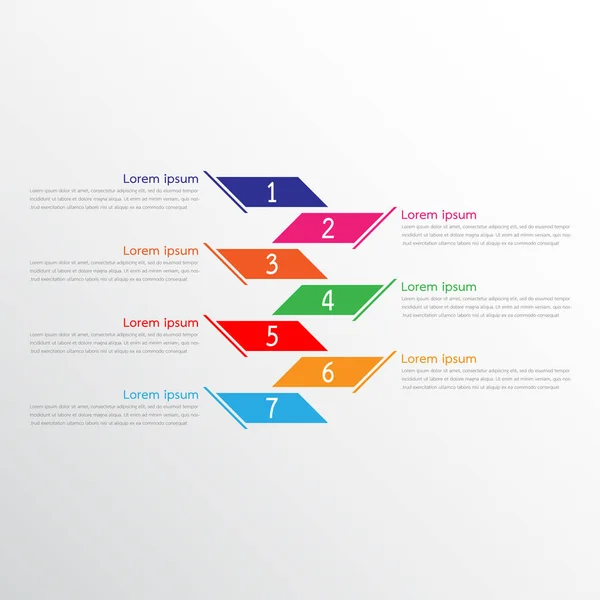 Vektor Infografik Vorlagen Für Detaillierte Berichte Alle Themen — Stockvektor