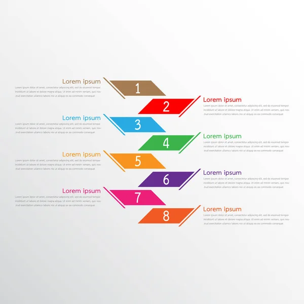 Vektor Infografik Vorlagen Für Detaillierte Berichte Alle Themen — Stockvektor