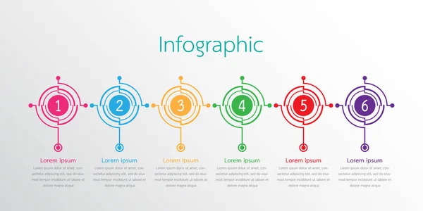 Modèles Infographie Vectorielle Utilisés Pour Les Rapports Détaillés Tous Les — Image vectorielle