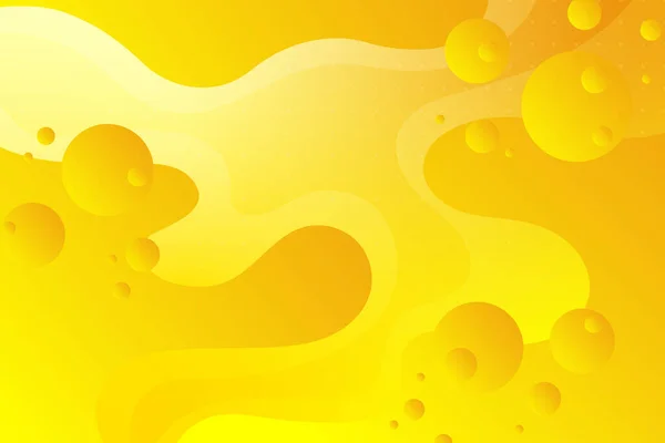 Fondo Amarillo Con Proporciones Componentes Forma Fluida Ondulada Gradación Color — Vector de stock