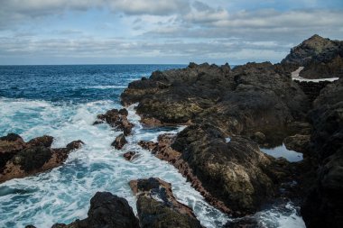 Garachico, doğal su havuzlarında Tenerife North