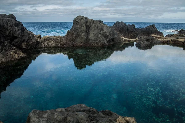 Garachico, doğal su havuzlarında Tenerife North