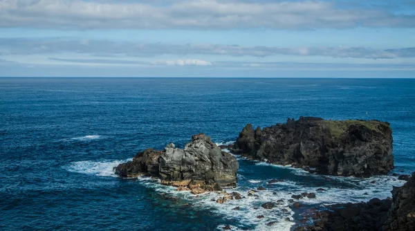 Rocky coast near San Juan de la Rambla, island Tenerife — Stock Photo, Image