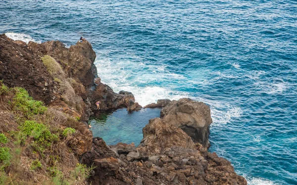 Côte rocheuse près de San Juan de la Rambla, île de Tenerife — Photo
