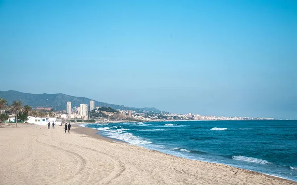 Meeresküste in Badalona — Stockfoto