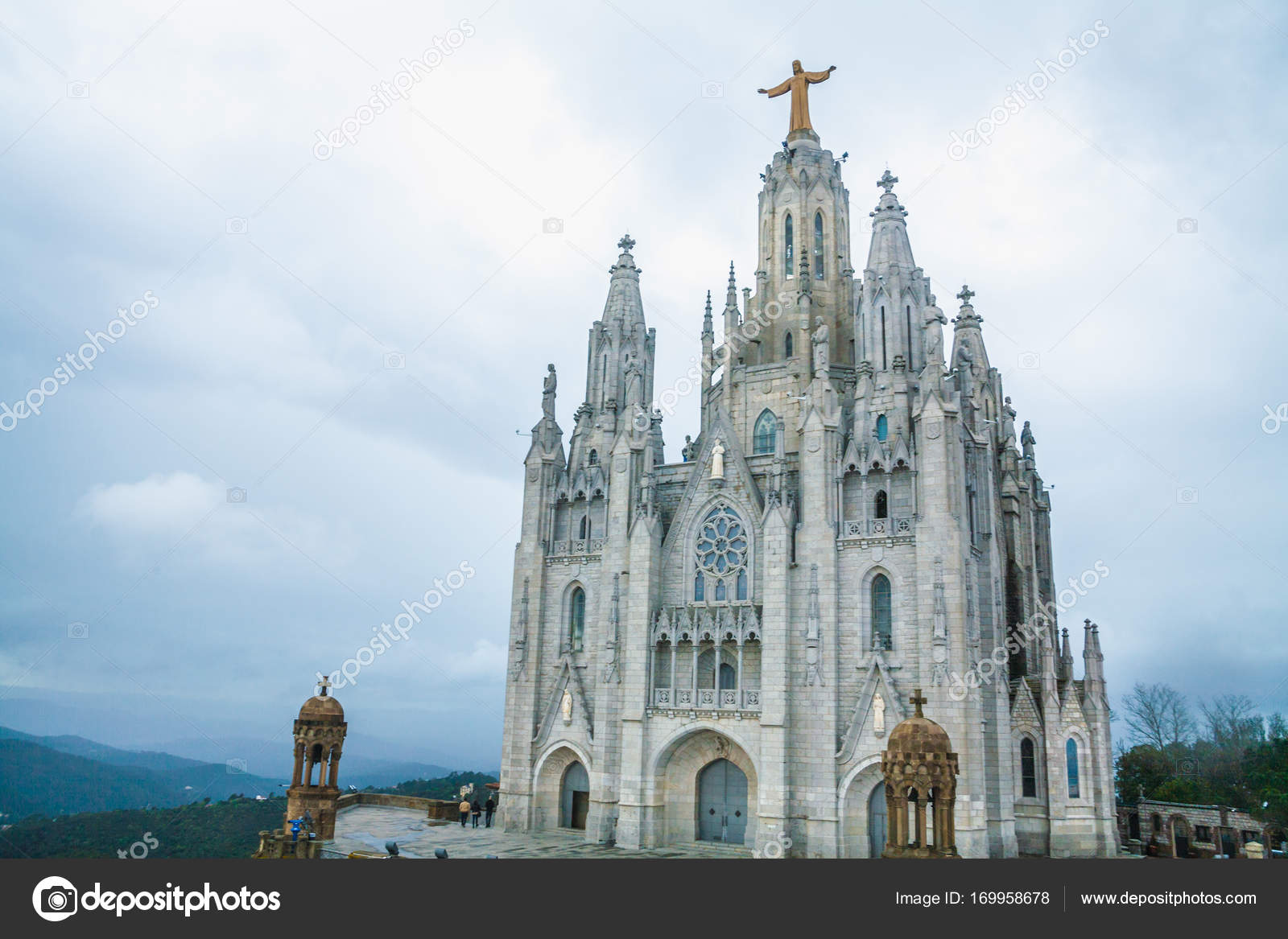 Temple Sacred Heart Of Jesus On Tibidabo Stock Photo Justinessy