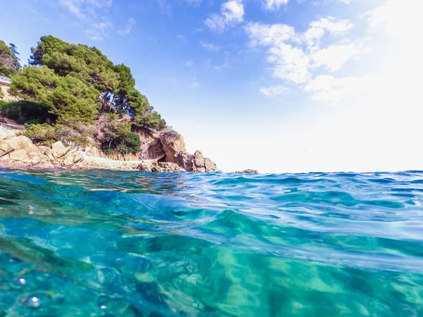 Deniz manzarası, Costa Brava, Katalonya, İspanya