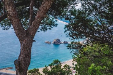 Deniz manzarası, Costa Brava, Katalonya, İspanya