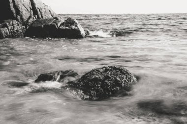 Deniz manzarası, Costa Brava, Katalonya, İspanya