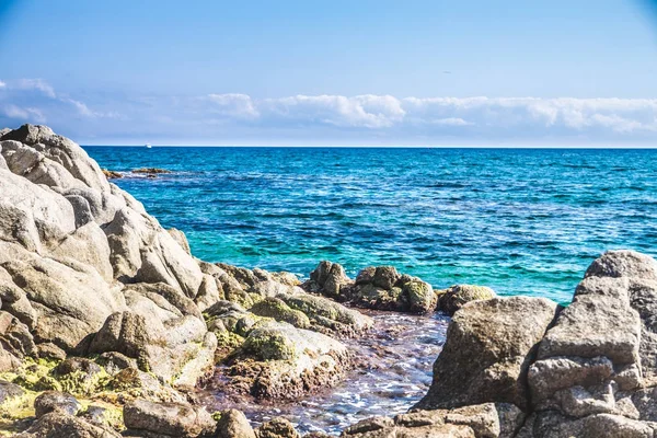 Deniz manzarası, Costa Brava, Katalonya, İspanya