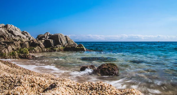Deniz manzarası, Costa Brava, Katalonya, İspanya