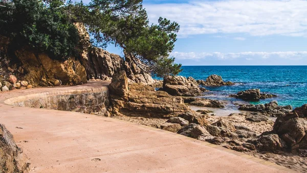 Zeegezicht Costa Brava Catalonië Spanje — Stockfoto