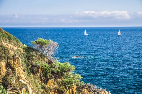 Seascape Costa Brava Katalonia Hiszpania Zdjęcia Stockowe bez tantiem