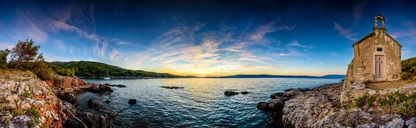 Beautiful landscape of Croatia, Croatia coast, sea and mountains. Panorama