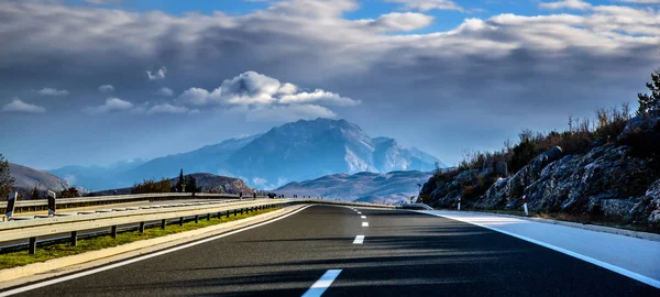 Beautiful landscape of Croatia, Croatia coast, sea and mountains.