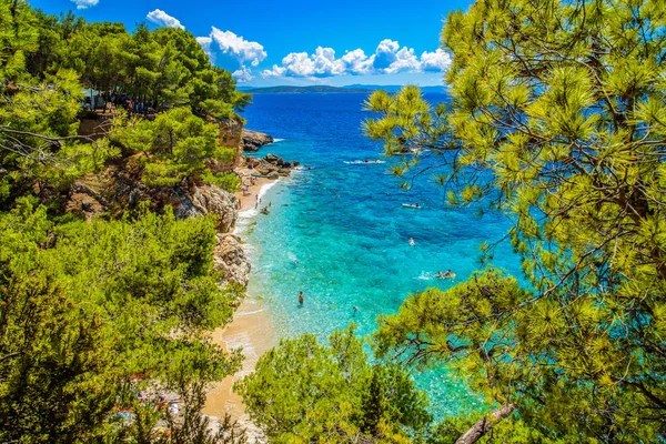 Beautiful landscape of Croatia, Croatia coast, sea and mountains. Panorama