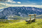 Картина, постер, плакат, фотообои "beautiful landscape of montenegro, montenegro mountains, sea and mountains. panorama", артикул 184489372