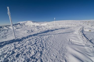 Kış Karkonosze Dağları, Panorama'nın güzel manzara