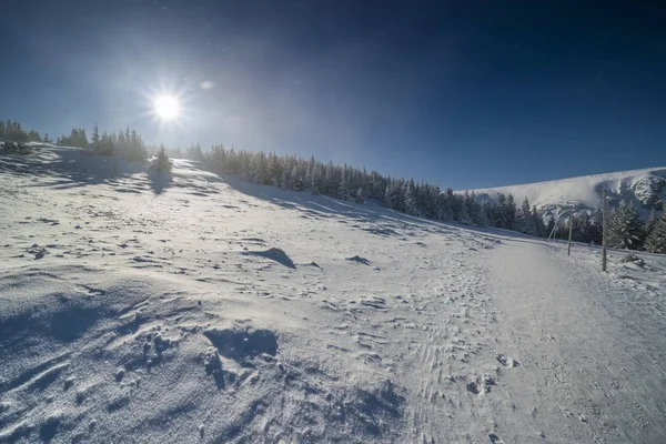 Beautiful Landscape Winter Karkonosze Mountains Panorama — Stock Photo, Image