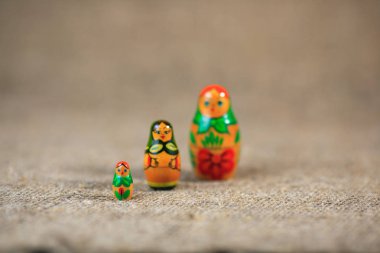 Arka plan için Rus bebek