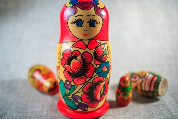 Russian doll. Matryoshka for the background.