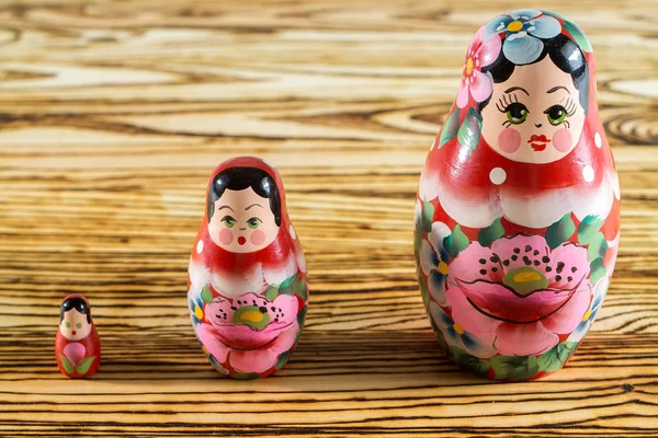 Russian doll. Matryoshka for the background.