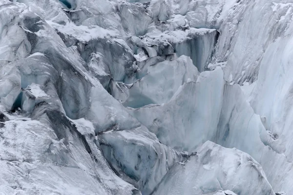 Абстрактный Близкий Обзор Трещин Льда Леднике — стоковое фото