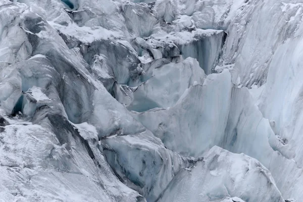 Abstracta Vista Cerca Grietas Hielo Glaciar —  Fotos de Stock