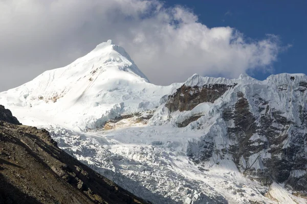 Noordoost Gezicht Van Nevado Tocllaraju Cordillera Blanca Andes Van Peru — Stockfoto