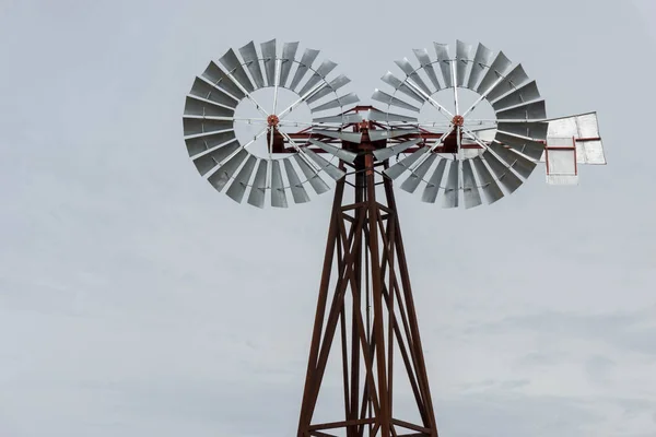 Molino Viento Molinos Pradera Metal — Foto de Stock