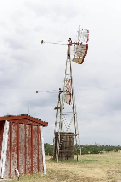 Molino Viento Molinos Pradera Metal — Foto de Stock