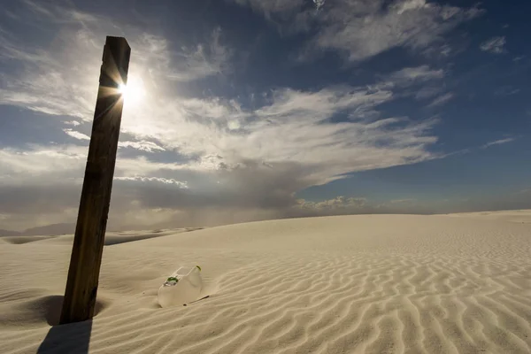 Wild Externe Woestijnlandschap White Sands Buurt Van Alamogordo Zuidelijk New — Stockfoto