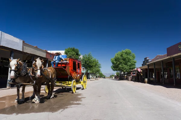 Sírkő Arizona Usa Július 2016 Történelmi Falu Ábrázoló Kultúra Vadnyugat — Stock Fotó