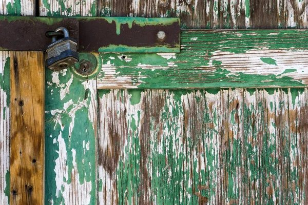 rustic vintage green wooden door
