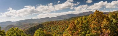 panoramik Blue Ridge mountains Batı Kuzey Carolina geç sonbaharda Appalachians içinde