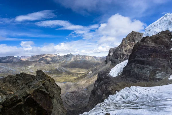 Glaciar Paisaje Montañoso Cordillera Blanca Cerca Pastoruri Los Andes Perú — Foto de Stock