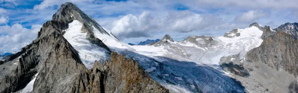 Vista Panorámica Del Bietschhorn Como Desde Cumbre Del Stockhorn — Foto de Stock