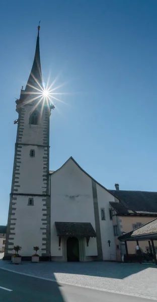 Kirche Stein Rhein Bei Strahlendem Sonnenschein Einem Schönen Frühlingstag — Stockfoto