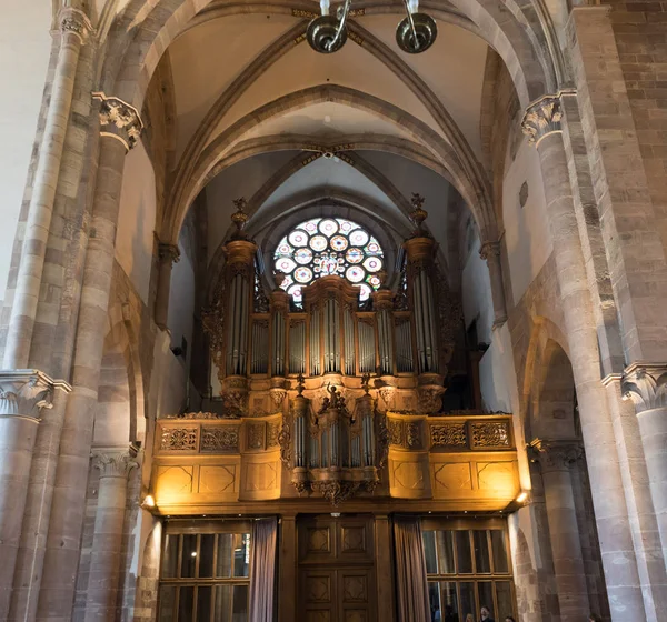 Interior view of the Saint Thomas' Church in Strasbourg — Stock Photo, Image