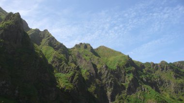 wild jungle mountain and tropical forest landscape in the Cape V