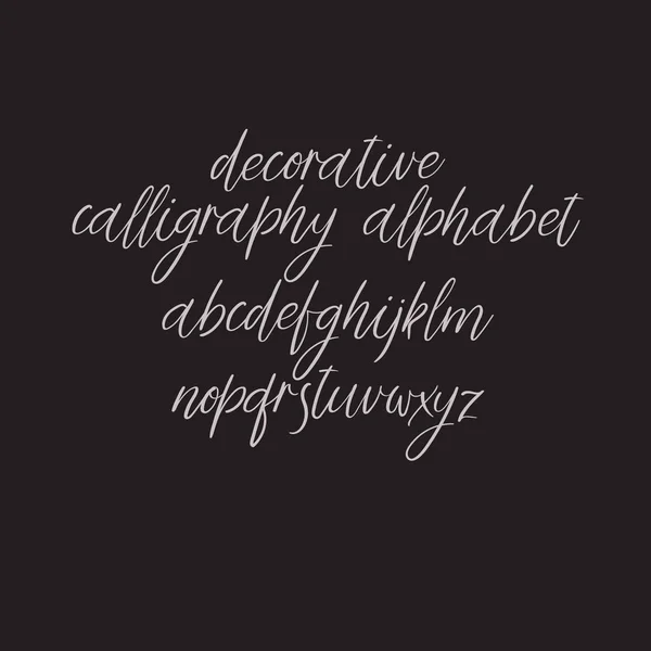 Ексклюзивні Користувальницькі алфавіту. Рукописних шрифтів. Сучасні каліграфії. Вектор Abc. — стоковий вектор