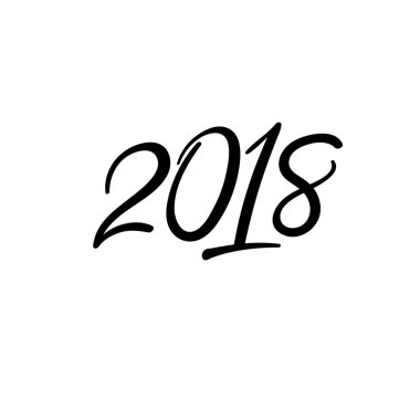 Elle çizilmiş 2017 mutlu yeni yıl için horoz tebrik kartı ile Çin kaligrafi yazı. Vektör çizim