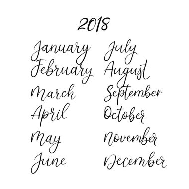 El yazı adları ay.