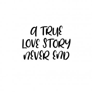 Gerçek bir aşk hikayesi hiç sonu. El yazısı. Parşomen tebrik kartları, davetiyeler düğün için.