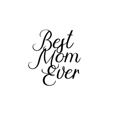 Anne en iyi. Mutlu anneler günü hat tebrik kartı el yazısı yazıt.