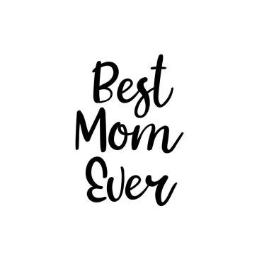 Anne en iyi. Mutlu anneler günü hat tebrik kartı el yazısı yazıt.